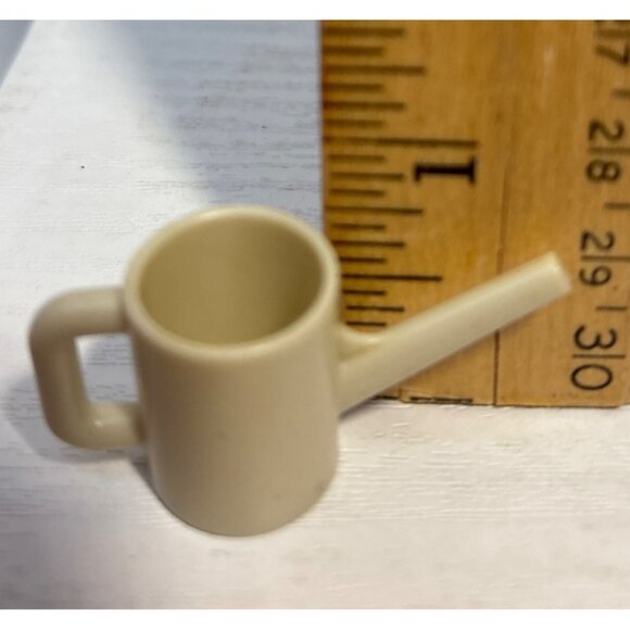 Vintage 1974 Playmobil Figure Red Outfit Black Hair Yellow Scarf Watering Can - Picture 6 of 8